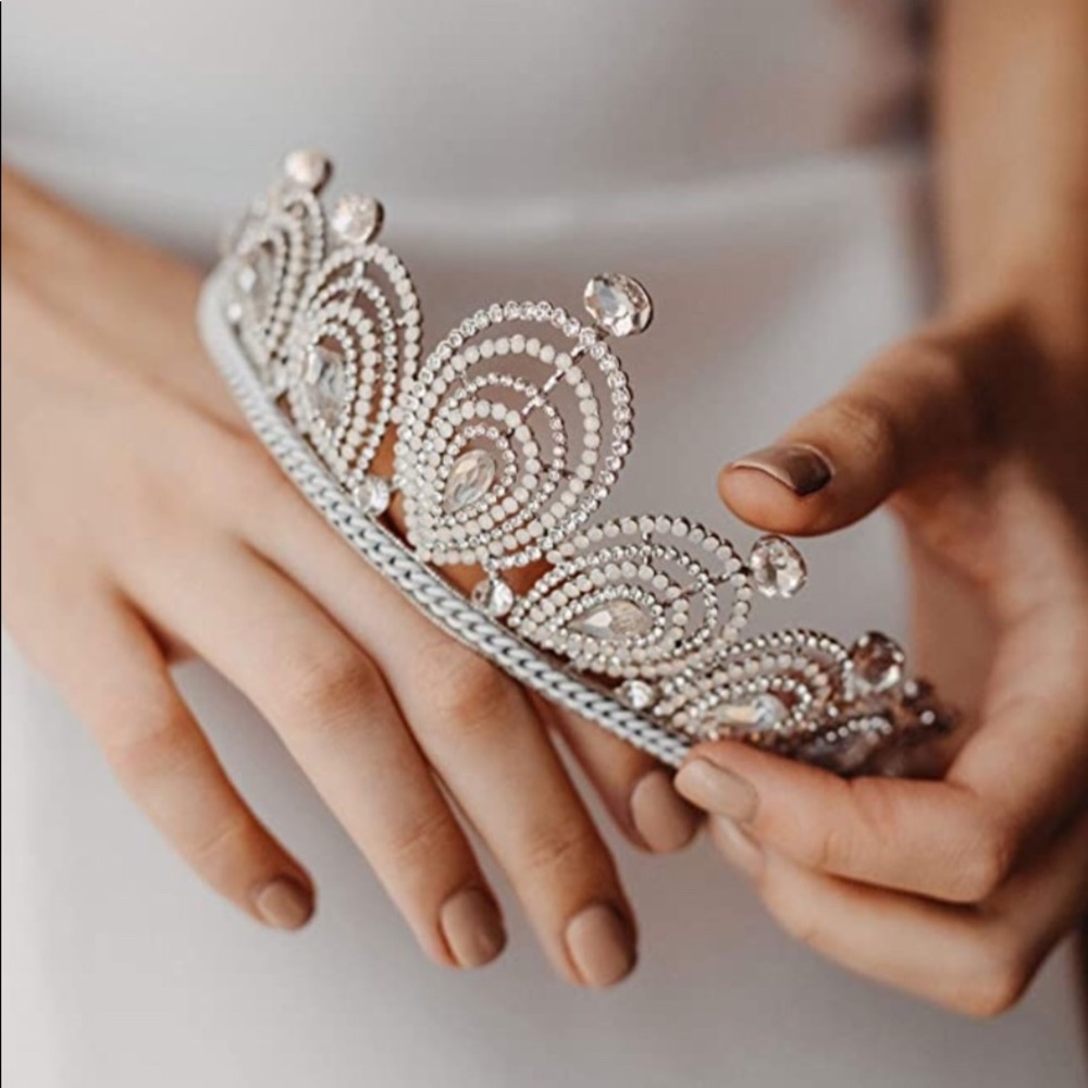 Diamond rhinestone wedding bridal crown tiara